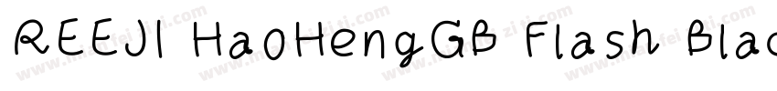 REEJI HaoHengGB Flash Black字体转换
